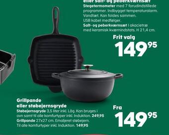 Grillpande eller støbejernsgryde