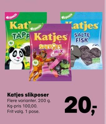 SuperBrugsen Katjes slikposer tilbud