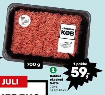 SuperBrugsen Hakket oksekød 5-8% tilbud