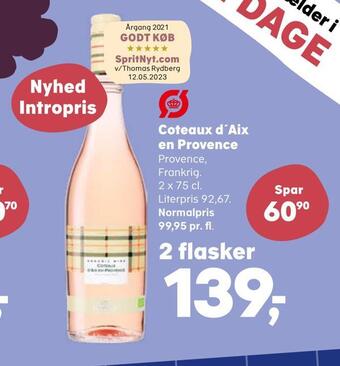 SuperBrugsen Coteaux d'aix en provence tilbud