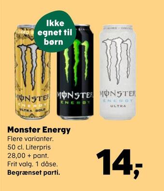 SuperBrugsen Monster energy tilbud
