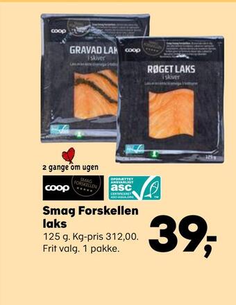 SuperBrugsen Smag forskellen laks tilbud