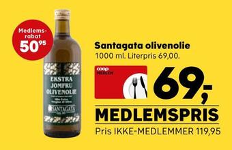 SuperBrugsen Santagata olivenolie tilbud