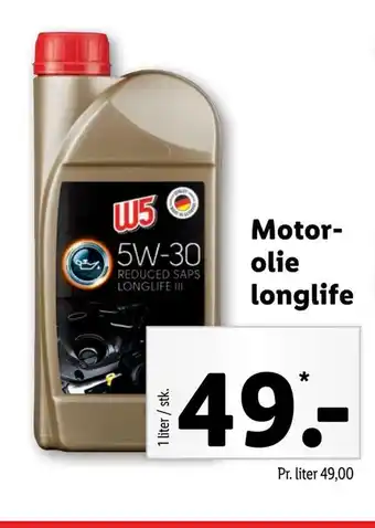 Lidl Motorolie longlife tilbud