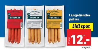 Lidl Langelænder pølser tilbud