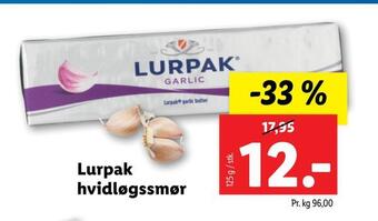 Lidl Lurpak hvidløgssmør tilbud