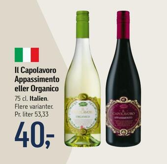 Føtex Il capolavoro appassimento eller organico tilbud