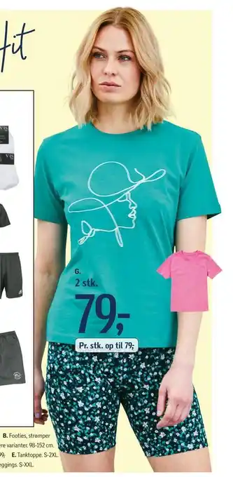 Føtex T-shirts, cykelshorts eller leggings tilbud