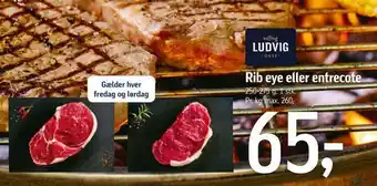 Føtex Rib eye eller entrecote tilbud