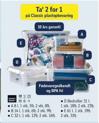 Føtex Ta' 2 for 1 på classic plastopbevaring tilbud