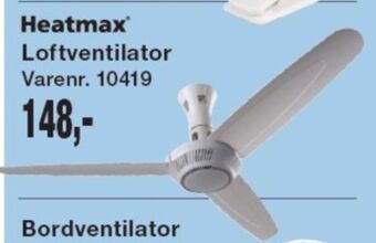 Harald Nyborg Heatmax ventilator tilbud