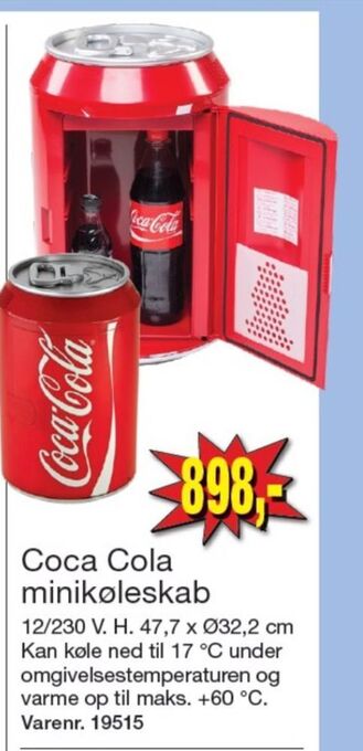Harald Nyborg Coca cola køleskab tilbud