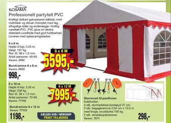 Harald Nyborg Kosama partytelt tilbud