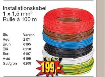 Harald Nyborg Ukendt installationskabel tilbud