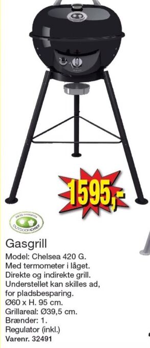 Harald Nyborg Outdoorchef gasgrill tilbud