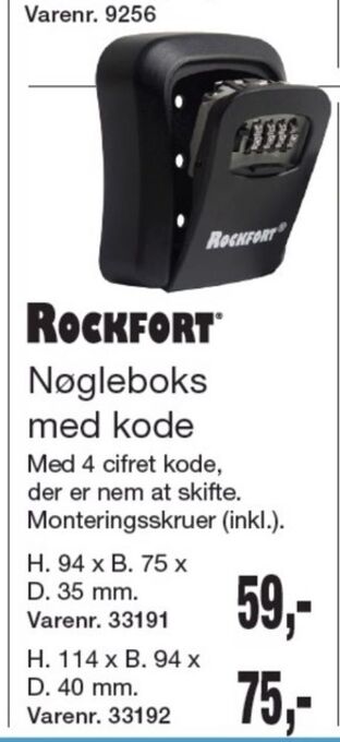 Harald Nyborg Rockfort nøgleboks tilbud