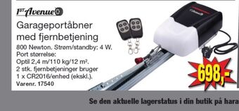 Harald Nyborg 1st avenue garageportåbner tilbud