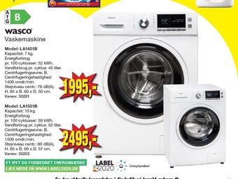Harald Nyborg Wasco vaskemaskine tilbud