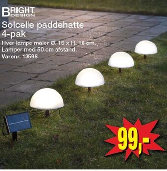 Harald Nyborg Bright design solcellelampe tilbud