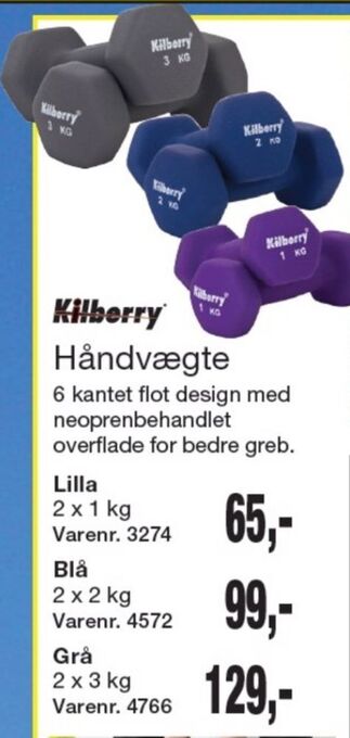 Harald Nyborg Kilberry håndvægte tilbud