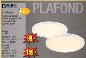 Harald Nyborg Bright design plafond tilbud