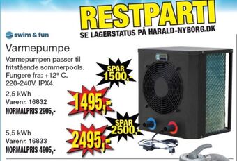 Harald Nyborg Swim & fun varmepumpe tilbud