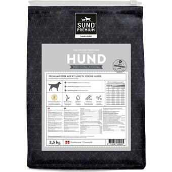 Land & Fritid Sund premium hund kylling tilbud