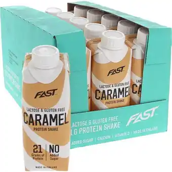 Motatos Fast | 15-pak protein shake karamel | træning & vægt > måltidserstatning,proteinprodukter,mellemmåltid & energi,kosttilskud & tilbud
