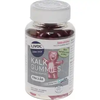 Livol | livol kalk og d-vitamin m. jordbærsmag 50 stk. | træning & vægt > kosttilskud & vitaminer,børn > pleje