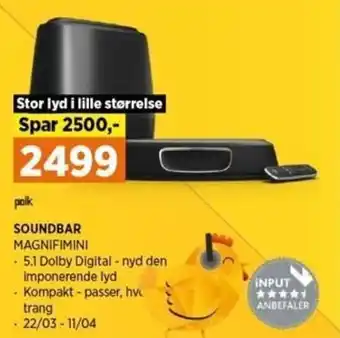 Power Polk Soundbar Magnifimini tilbud