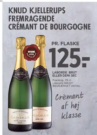 Knud kjellerups fremragende crémant de bourgogne