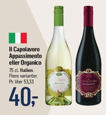 Føtex Il capolavoro appassimento eller organico tilbud