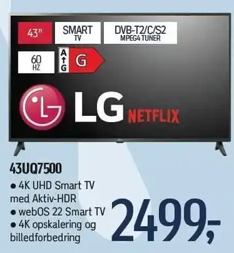 Føtex Lg smart tv 43 - 43uq7500 tilbud