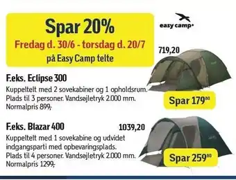 Easy camp telte