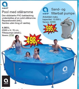 Harald Nyborg Pool med stålramme tilbud