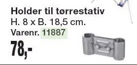 Harald Nyborg Holder til tørrestativ tilbud