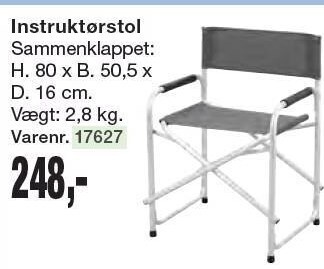 Harald Nyborg Instruktørstol tilbud
