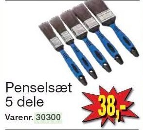 Penselsæt 5 dele