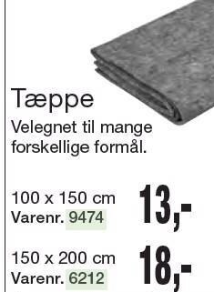 Harald Nyborg Tæppe tilbud