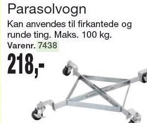 Harald Nyborg Parasolvogn tilbud