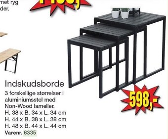 Indskudsborde