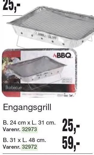 Harald Nyborg Engangsgrill tilbud