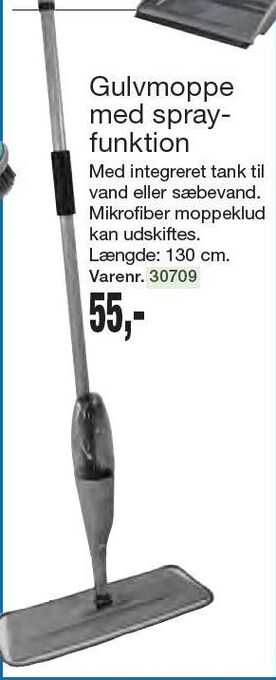 Harald Nyborg Gulvmoppe med sprayfunktion tilbud