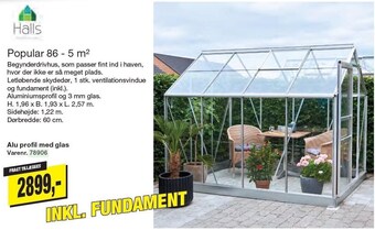 Harald Nyborg Popular 86 - 5 m2 tilbud