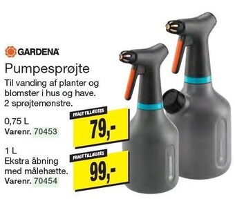 Harald Nyborg Gardena pumpesprøjte tilbud