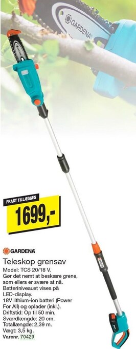 Harald Nyborg Gardena teleskop grensav tilbud