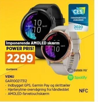 Power Garmin Venu tilbud