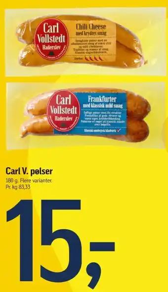 Føtex Carl vollstedt's eftf. frankfurter tilbud