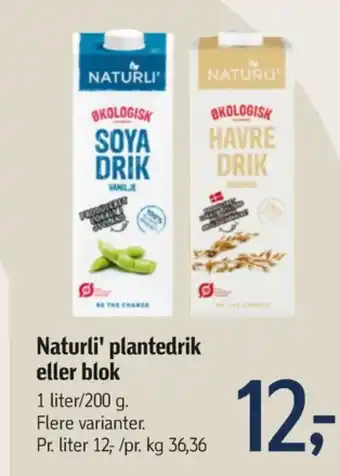 Føtex Naturli' soyadrik tilbud