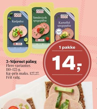 Gul bordpak kartoffelspegepølse
